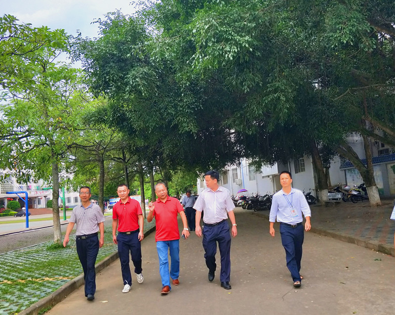 岑溪市人大常委会检查筋竹镇校园安全工作