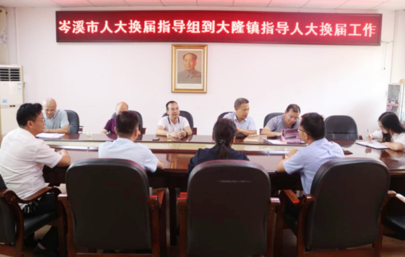 岑溪市人大换届指导组到大隆镇调研指导